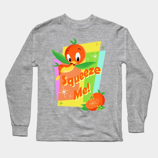 Orange Bird - Squeeze me Long Sleeve T-Shirt by Ryans_ArtPlace